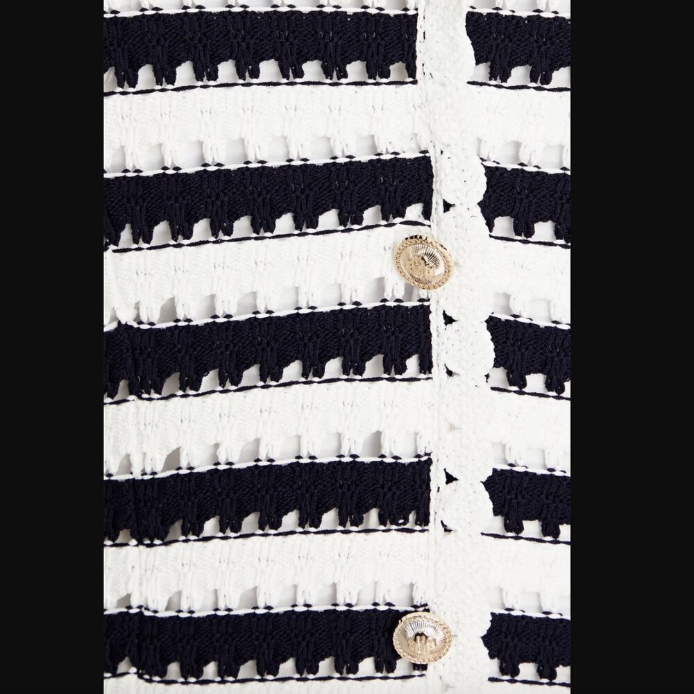 Maje Crochet Knit Dress Size FR 34 / US 2 - Picture 5 of 12